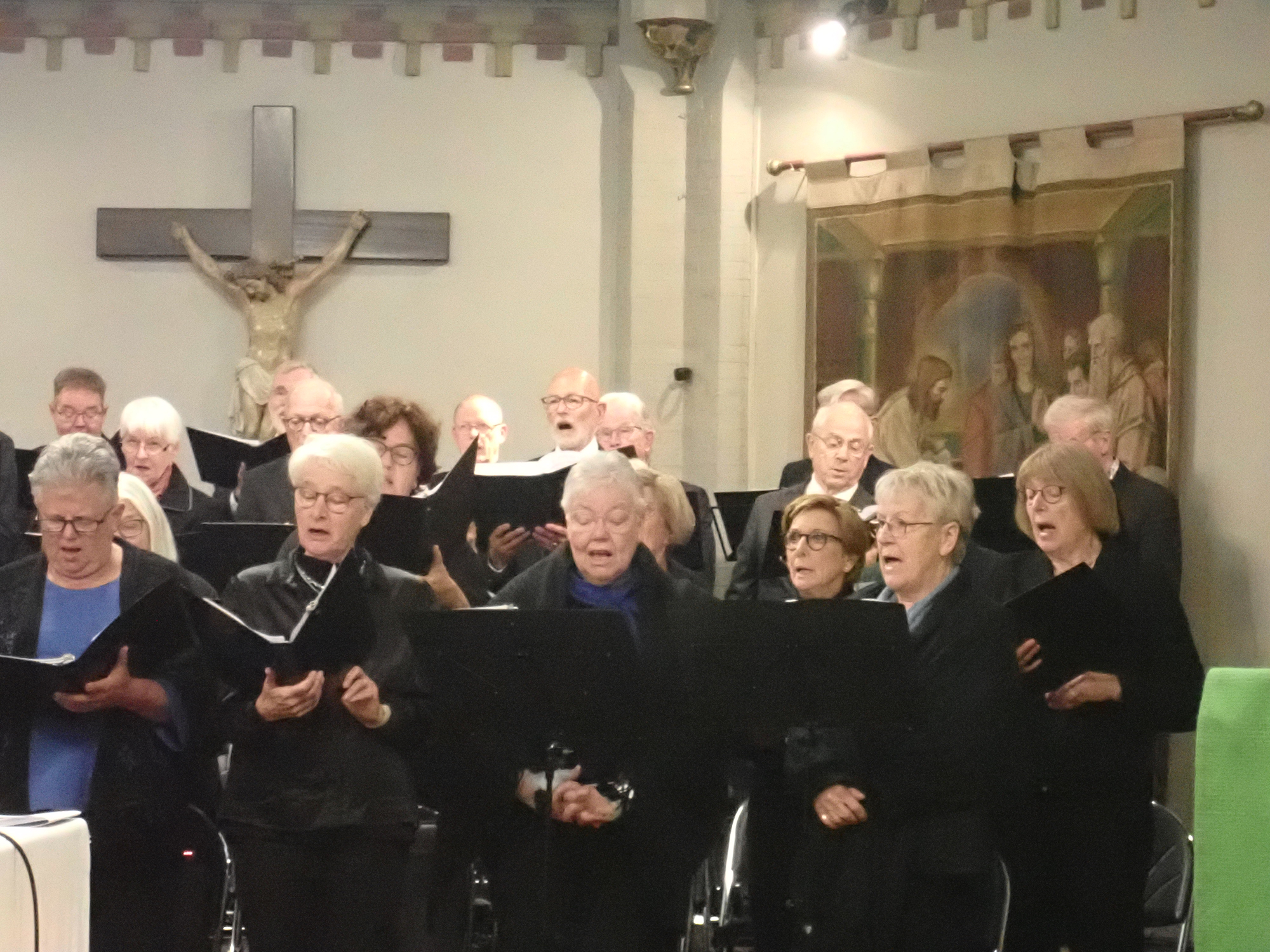 Jan en Annie Nelemans 50 jaar getrouwd 22-10-23 tijdens de Eucharistiviering.